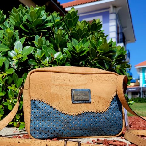 Crossbody Bag Laser Collection Natural Azul