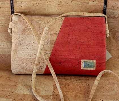 Crossbody Bag Basic Collection Natural & Roja