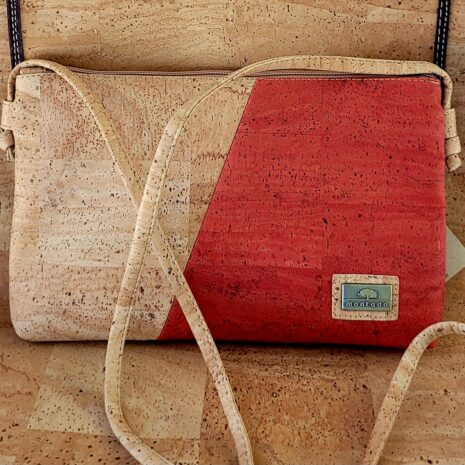 Crossbody Bag Basic Collection Natural & Roja